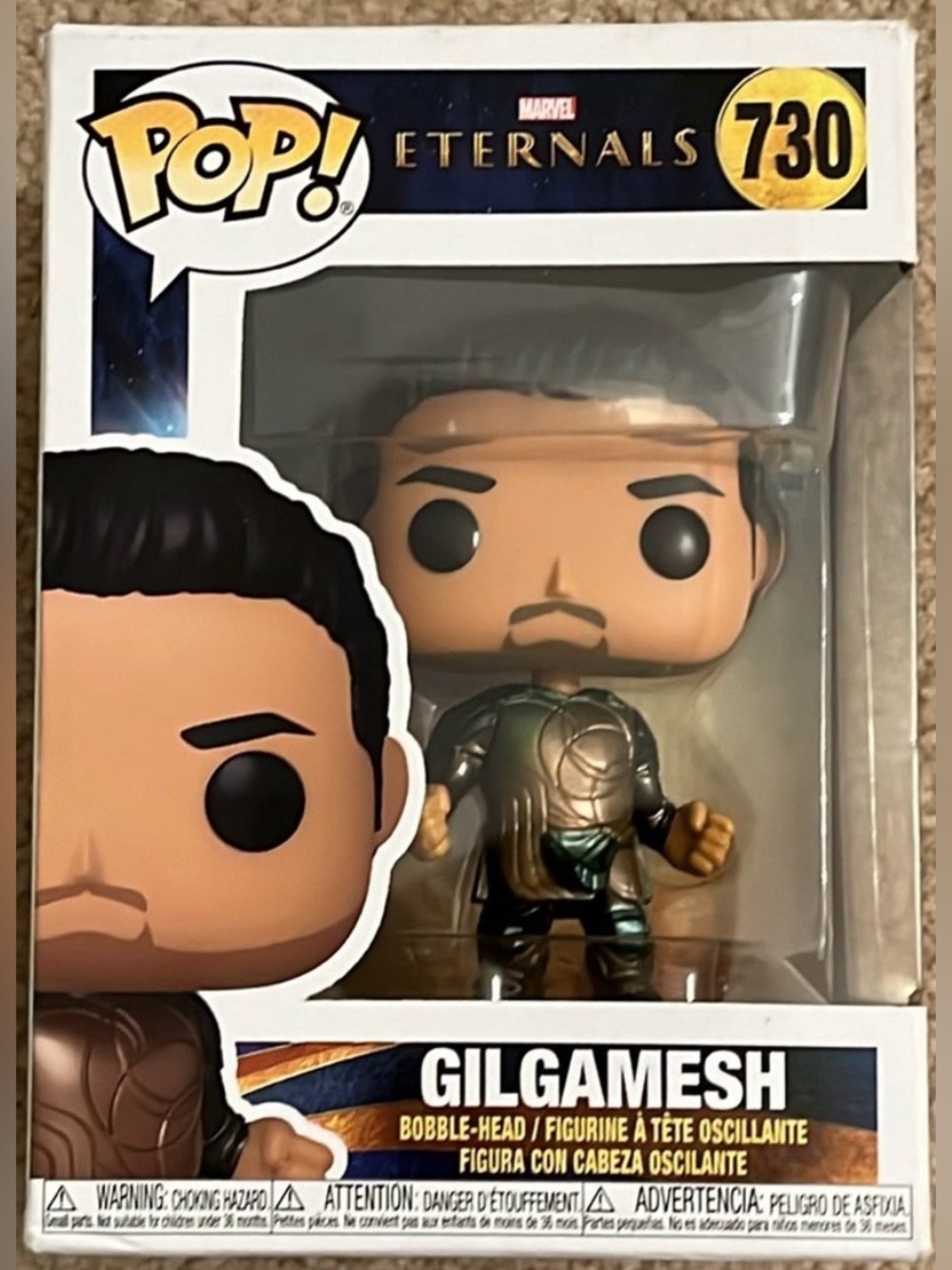 Funko Pop Marvel Eternals Gilgamesh #730 Vinyl Bobble-Head NIB
